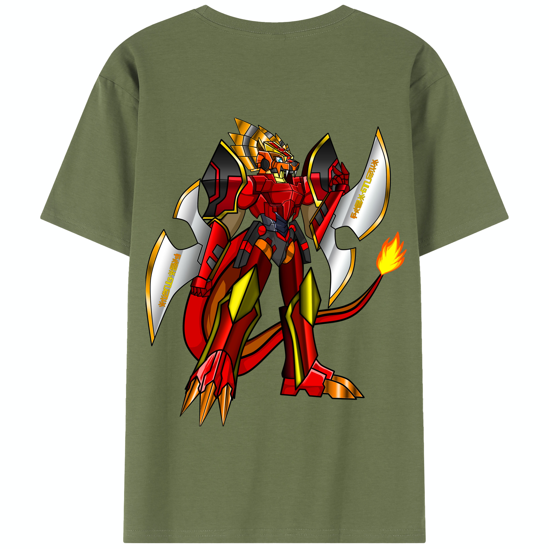 （画像用） Digimon デジタルモンスター/デジモン 綿100％半袖Tシャツ（背面プリント）